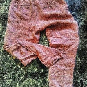 Loft linen mauve khakis